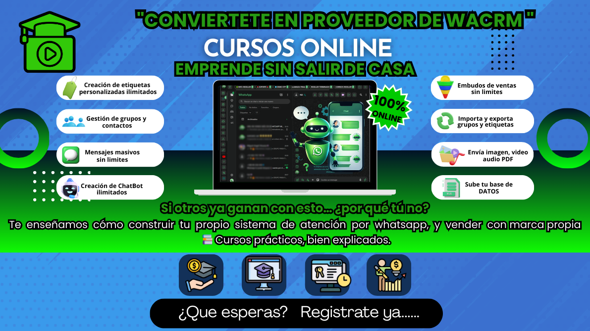 Imagen 1 de CURSO WACRM CHATBOT
